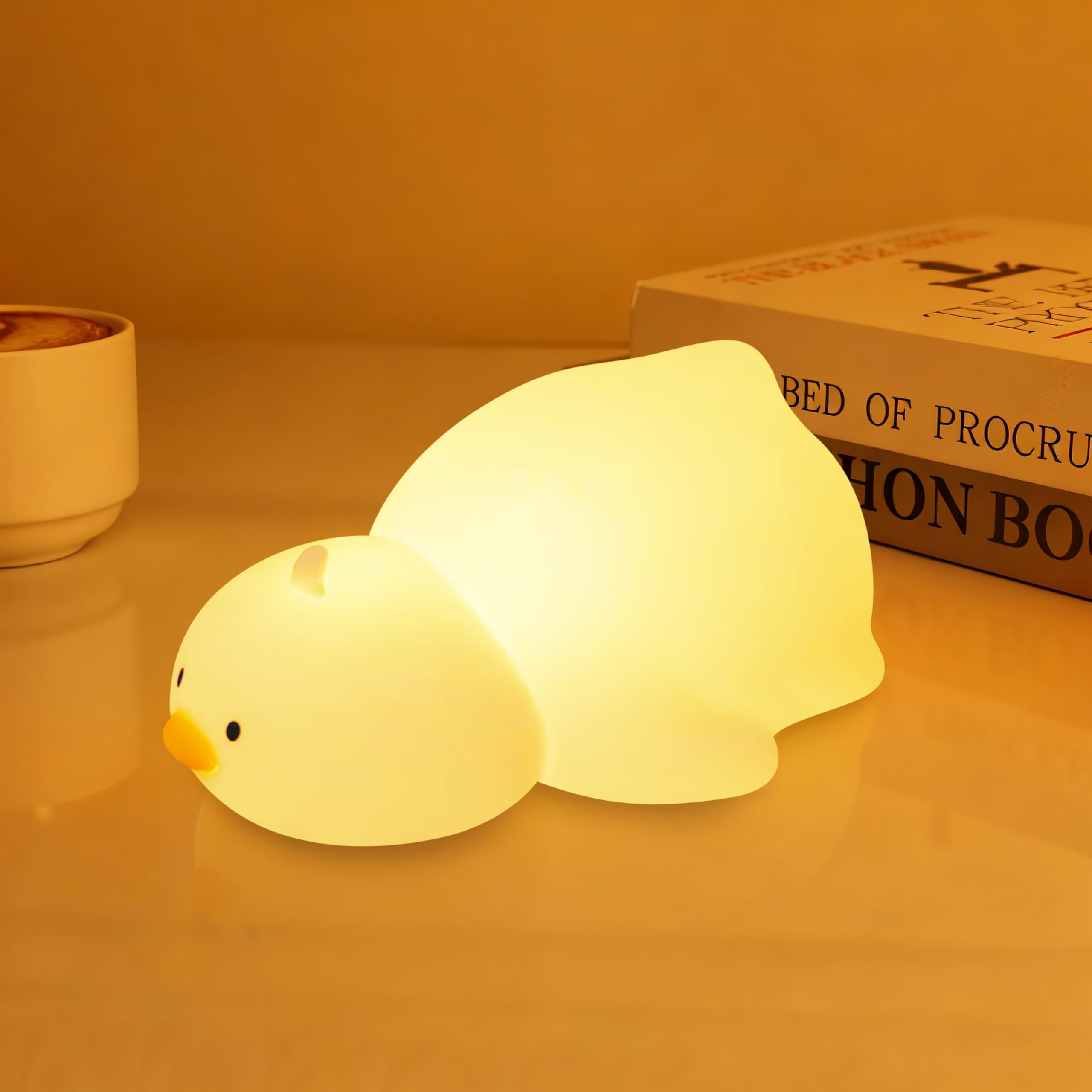 loatme Night Light for Kids, Rechargeable Dimmable Silicone LED